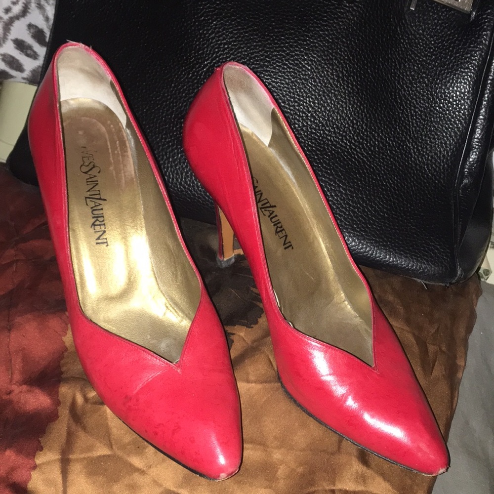 Ysl Ladies Leather Shoes 9